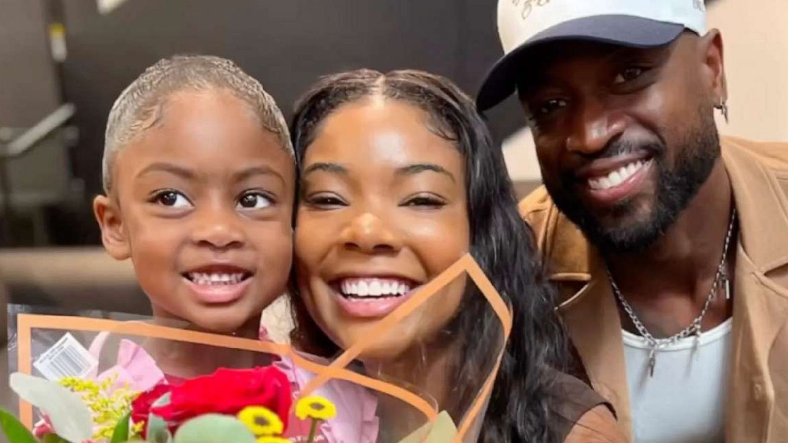 PHOTO: Gabrielle Union and Dwyane Wade appear with their daughter Kaavia in a video shared to Union's account on Aug. 5, 2023.