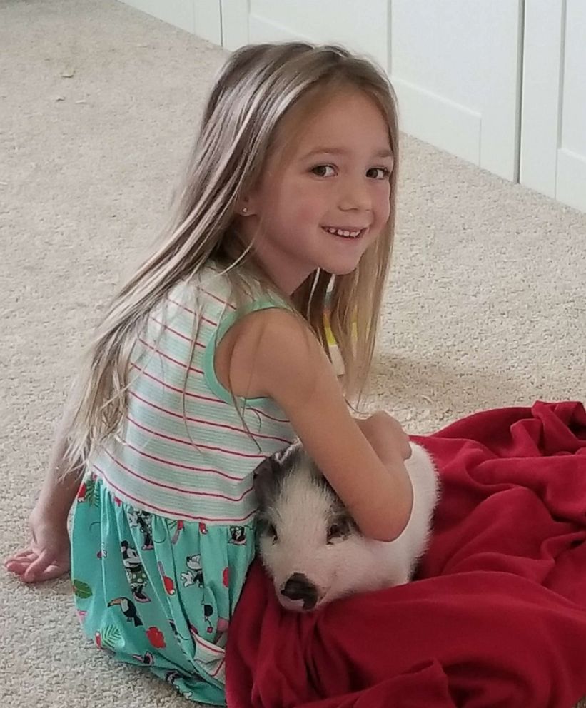 PHOTO: A 9-year-old named Alaina Holdread of Highland, Michigan, is aiming to save the lives of pigs after learning its common for owners to surrender them as pets.