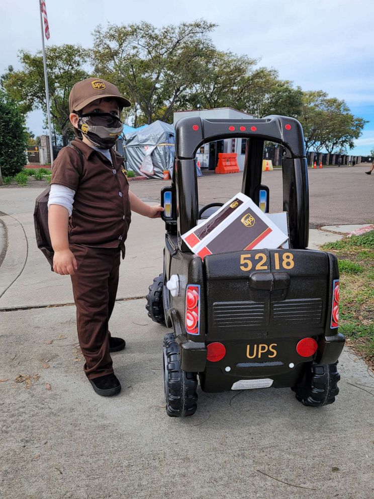 PHOTO: Marco Elizondo, 2, was surprised with his own, mini UPS truck in early March, though his love for the big, brown trucks started around Christmas when he'd see them drive by his California home.