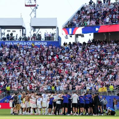 PHOTO: United States players huddle after the match against Bosnia and Herzegovina at the San Francisco Bay Area Stadium, July 1, 2026, in Santa Clara, California. 
