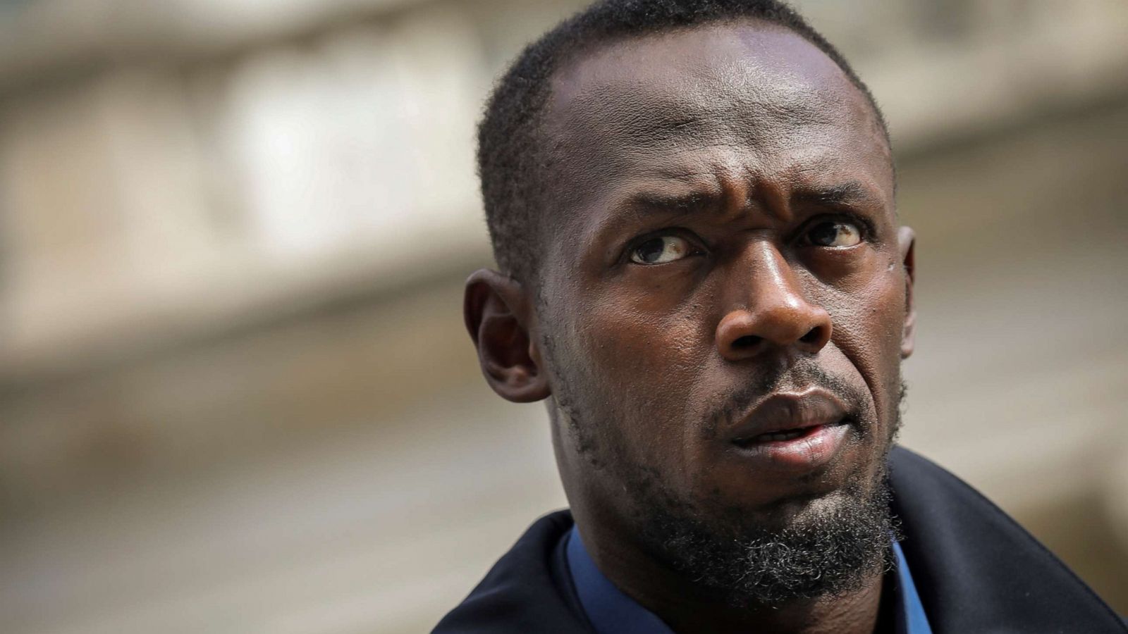 PHOTO: Usain Bolt during a press conference about the new Bolt Mobility scooter outside of New York City Hall, March 12, 2019 in New York City.