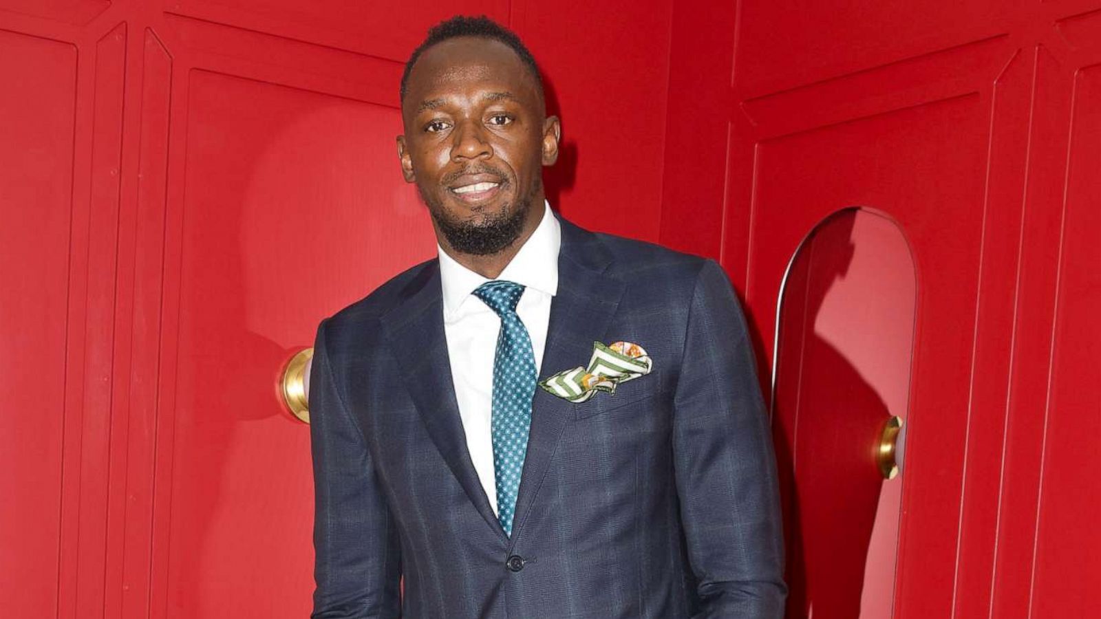 PHOTO: In this Nov. 5, 2019, file photo, Usain Bolt attends the Mumm marquee on Melbourne Cup Day at Flemington Racecourse in Melbourne, Australia.