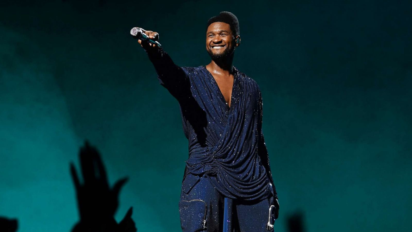 PHOTO: Usher performs at the grand opening of "USHER The Las Vegas Residency" at The Colosseum at Caesars Palace, on July 16, 2021 in Las Vegas.