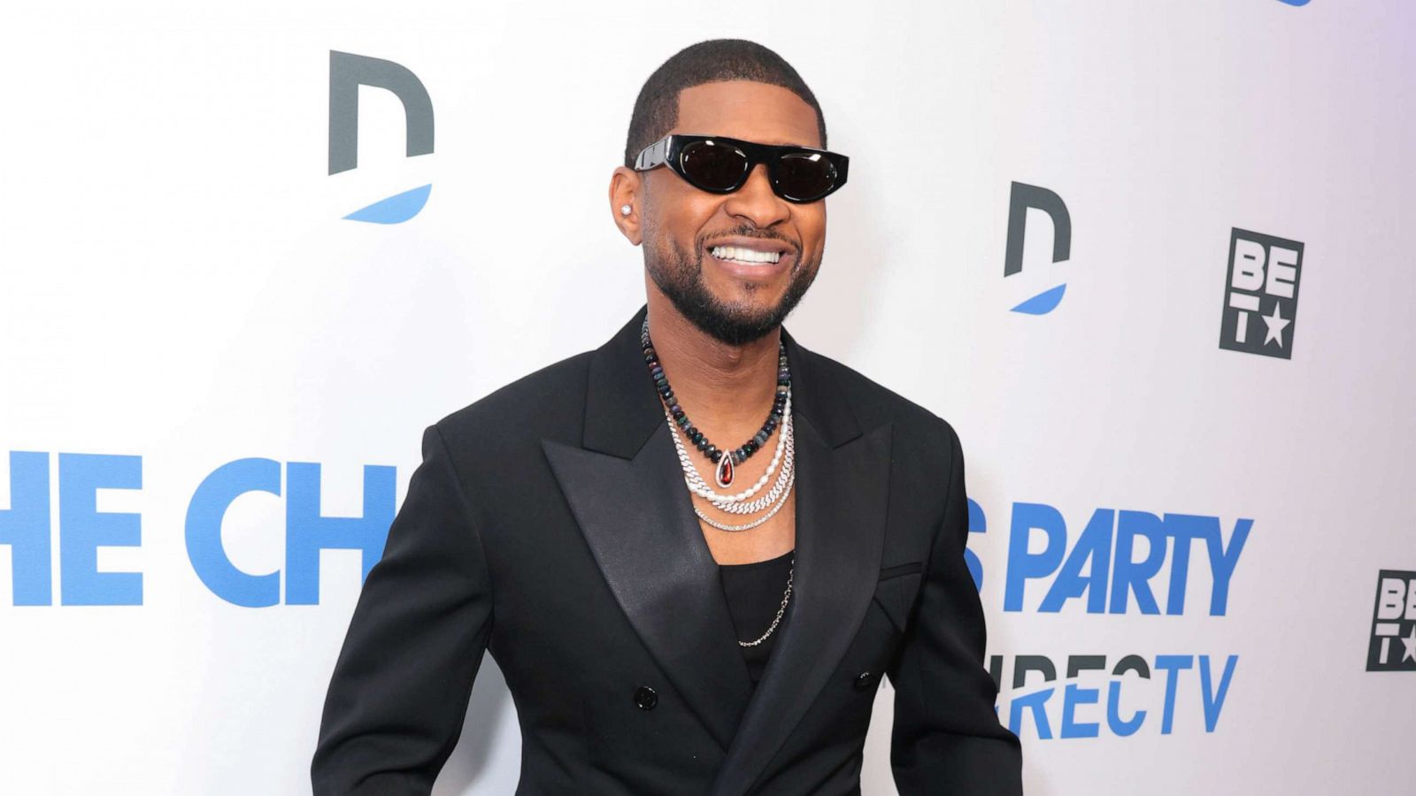 PHOTO: Usher attends The Chairman's Party at SoFi Stadium, Feb. 10, 2022, in Inglewood, Calif.