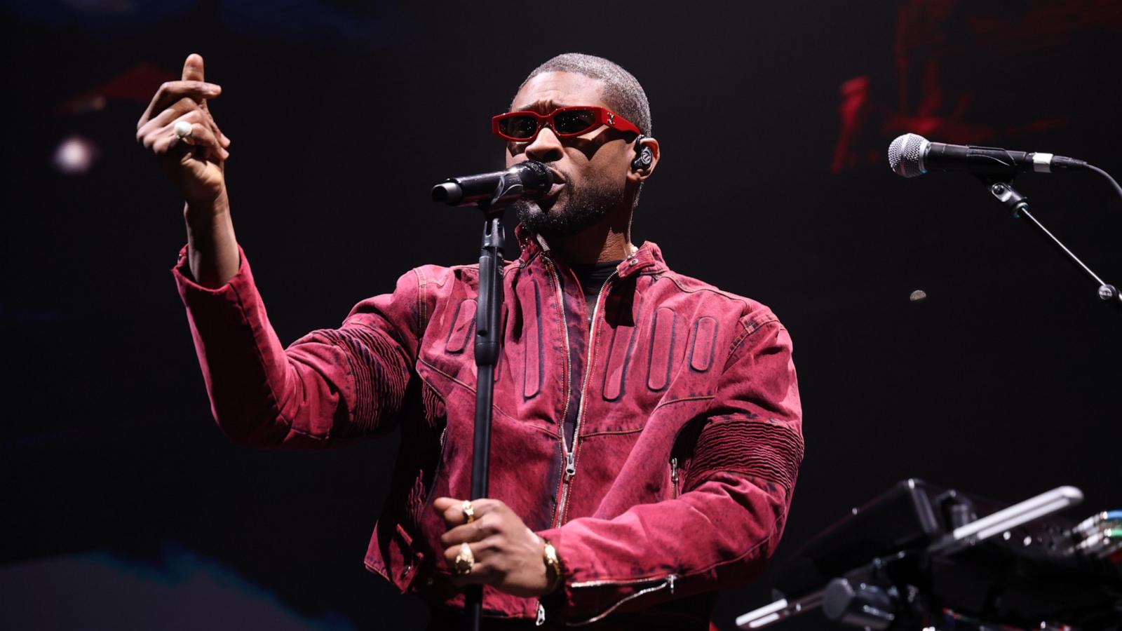 PHOTO: Usher performs onstage at Little Caesars Arena on Dec. 5, 2023 in Detroit.