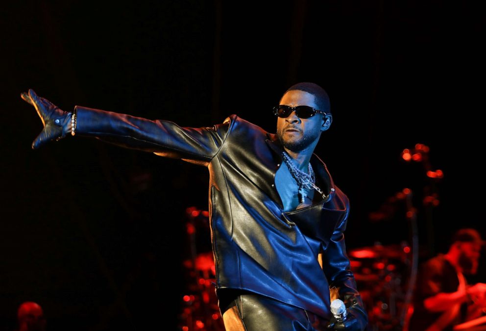 PHOTO: Usher during the Lovers & Friends music festival at the Las Vegas Festival Grounds on May 06, 2023 in Las Vegas.