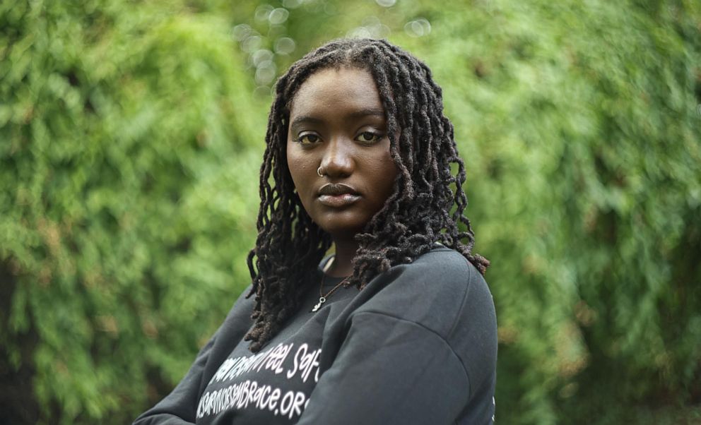 PHOTO: Zoe Touray, 18, a survivor of the shooting at Michigan's Oxford High School, organized an event for survivors of the Robb Elementary School Shooting in Uvalde, Texas.