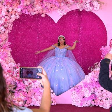 PHOTO: Miah Cerrillo, a survivor of the 2022 Robb Elementary School mass shooting in Uvalde, Texas, got her dream quinceañera dress through a donation from Moda 2000.