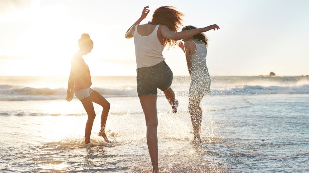 PHOTO: Young women vacation at the beach in this undated stock photo.