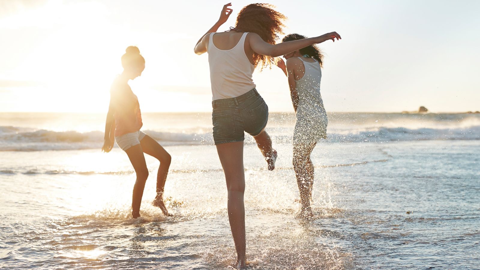 PHOTO: Young women vacation at the beach in this undated stock photo.