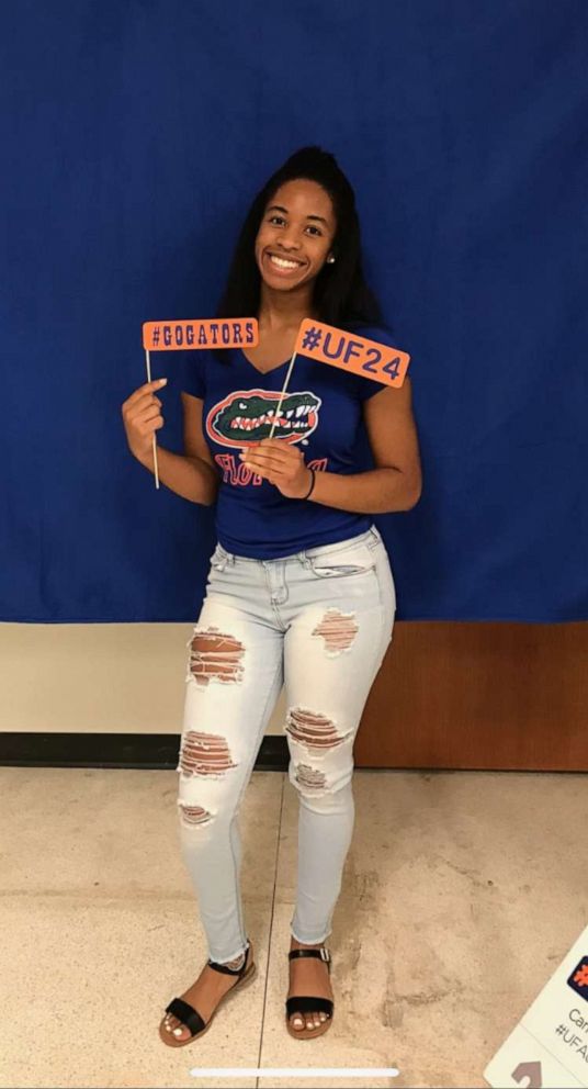 PHOTO: Aria McDaniel, the salutatorian at Haines City High School in Haines City, Florida, will attend the University of Florida tto study biology. Her goal is to become a pediatrician.