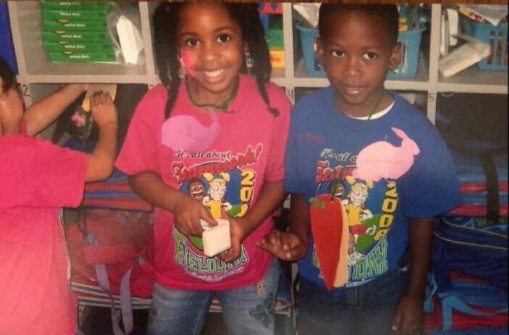 PHOTO: It is the first time in Haine City High School's history that both the valedictorian and salutatorian, (Myles McCants and Aria McDaniel) are African American. Here, Myles and Aria pose in a photo together from when they were in elementary school.