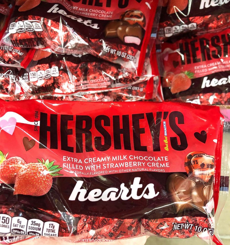 PHOTO: Hershey's special Valentine's Day strawberry creme filled milk chocolates.