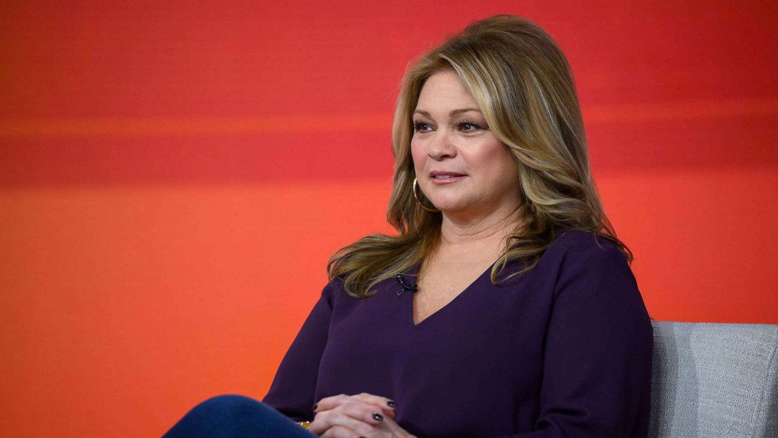 PHOTO: In this Jan. 24, 2020, file photo, Valerie Bertinelli is shown on the set of the "Today" show.