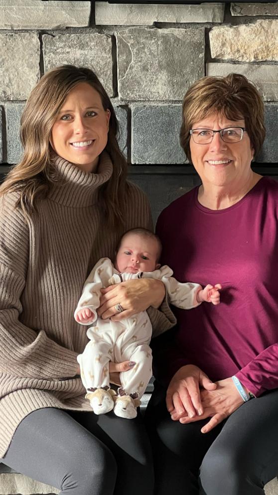 Valerie Weber and her mom, Wanda Scherr, shared a birthday on October 23rd. Now, Valerie’s daughter, Teegan, will share it too.