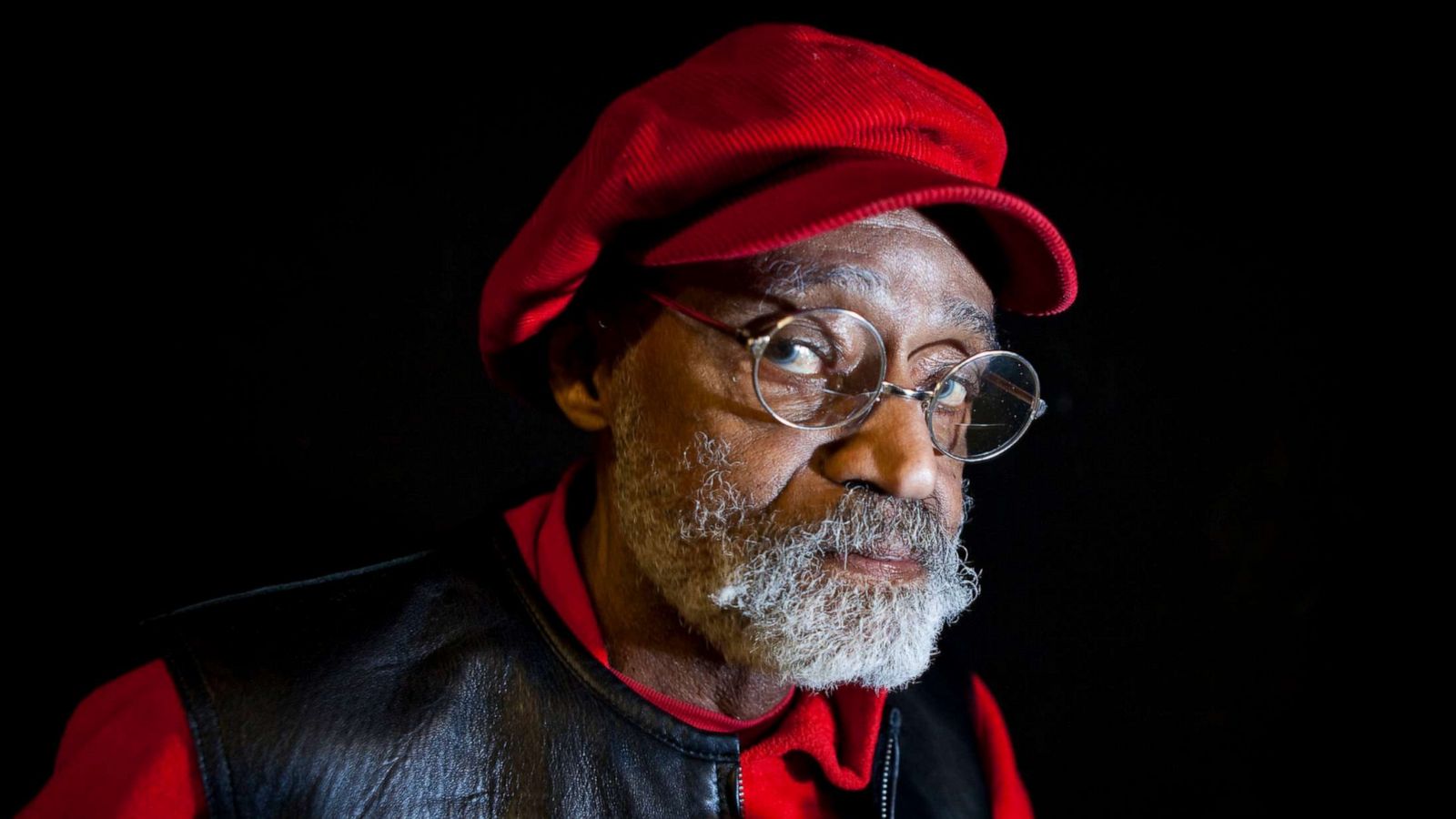 PHOTO: Melvin Van Peebles poses for a portrait during a rehearsal of a musical theater performance of his acclaimed classic film "Sweet Sweetback" at the BRIC Arts Center in Brooklyn in New York on Jan. 7, 2010.