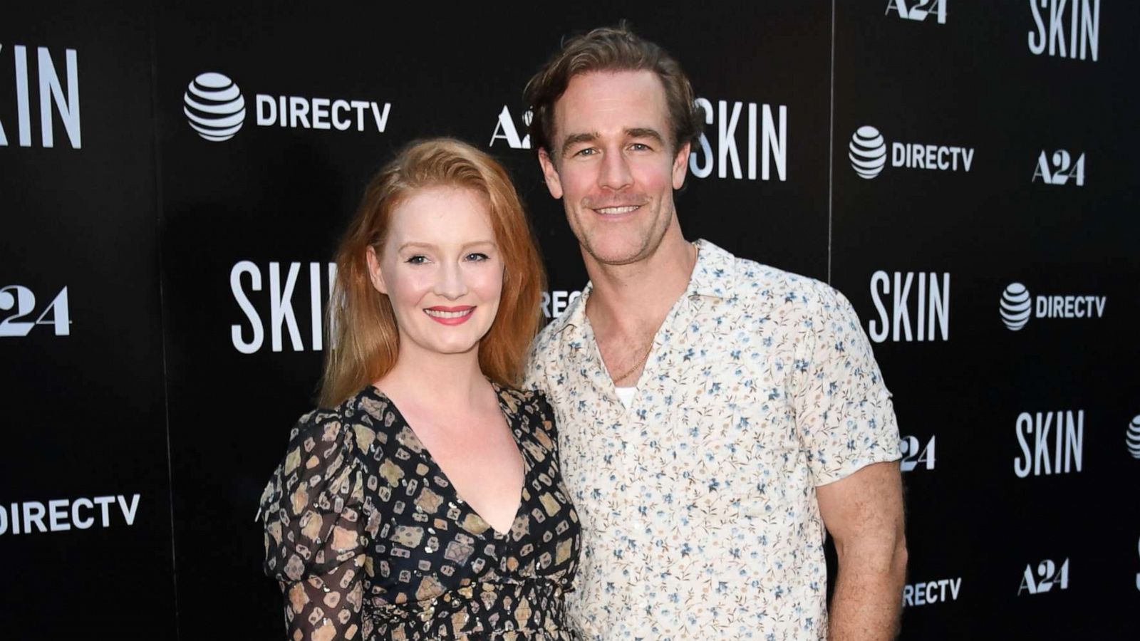 PHOTO: James Van Der Beek and his wife Kimberly Brook arrive for the special screening of "Skin" at the Arclight in Hollywood, Calif. on July 11, 2019.