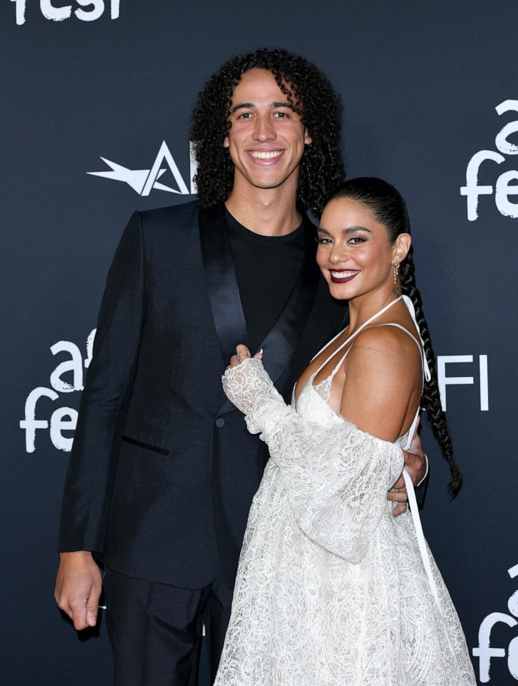 PHOTO: Cole Tucker and Vanessa Hudgens attend the 2021 AFI Fest - Opening Night Gala Premiere of Netflix's "tick, tick…BOOM" at TCL Chinese Theatre on Nov. 10, 2021 in Hollywood, Calif.