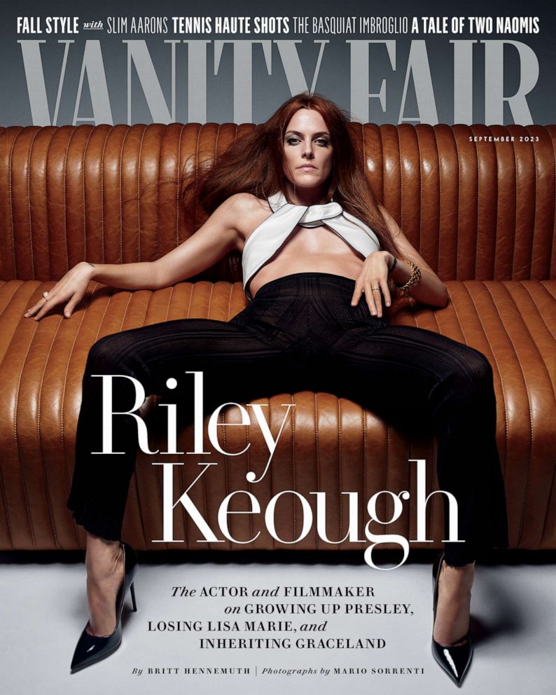 PHOTO: Riley Keough on the cover of Vanity Fair's September 2023 issue, on newsstands Aug. 15, 2023.