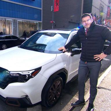 PHOTO: ABC News chief transportation correspondent Gio Benitez exclusively announces the highest-rated Consumer Reports car picks and top scores, Feb. 25, 2025, on "Good Morning America."