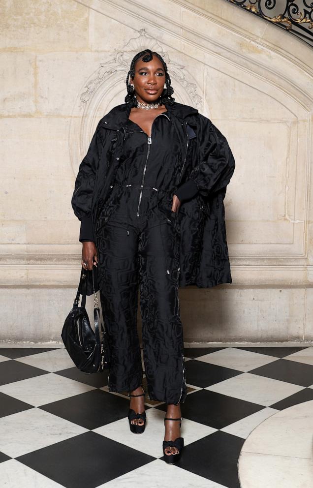 PHOTO: CVenus Williams attends the Christian Dior Haute Couture Spring-Summer 2025 show as part of Paris Fashion Week on Jan. 27, 2025, in Paris.