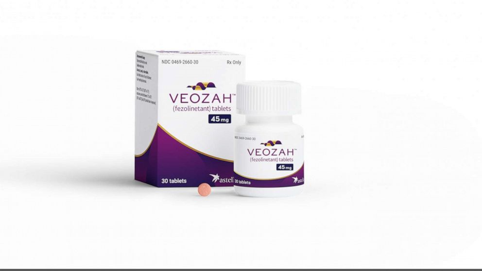 PHOTO: Veozah is a once-a-day pill to treat moderate to severe hot flashes during menopause.