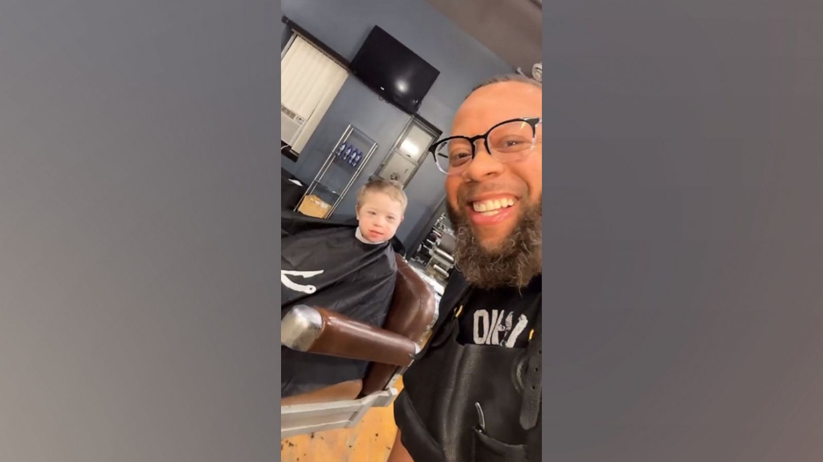 PHOTO: Vernon Jackson and 7-year-old Ellison are the stars of a viral TikTok video.