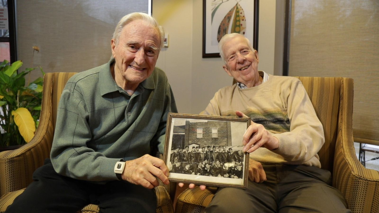 PHOTO: Wes Piros (left) and Bob Adams (right) are two U.S. Air Force vets who opened up in an interview with "GMA."