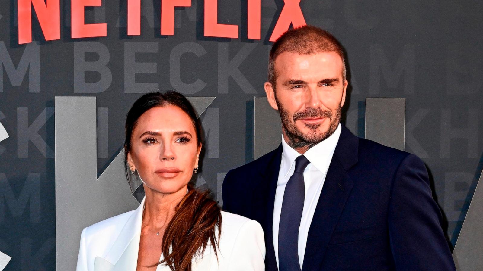 PHOTO: Victoria and David Beckham attend the Netflix 'Beckham' UK Premiere at The Curzon Mayfair on October 03, 2023 in London, England.