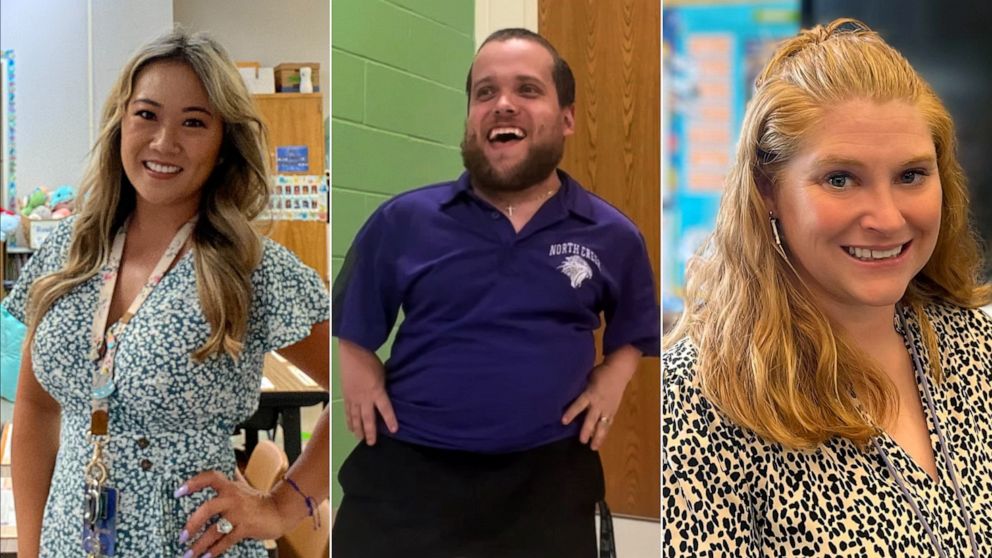 PHOTO: Kelsey Vidal, left, Andrew Montzingo, and Marissa Minnick-Metcalf, are speaking out about safety plans in school.