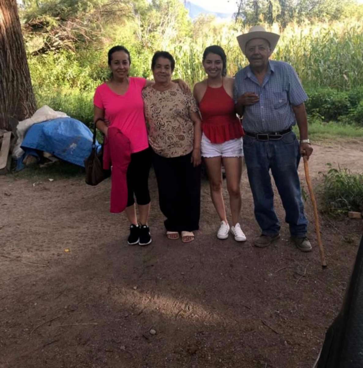 PHOTO: Nataly Morales Villa poses with her mom and grandparents in this undated family photo.