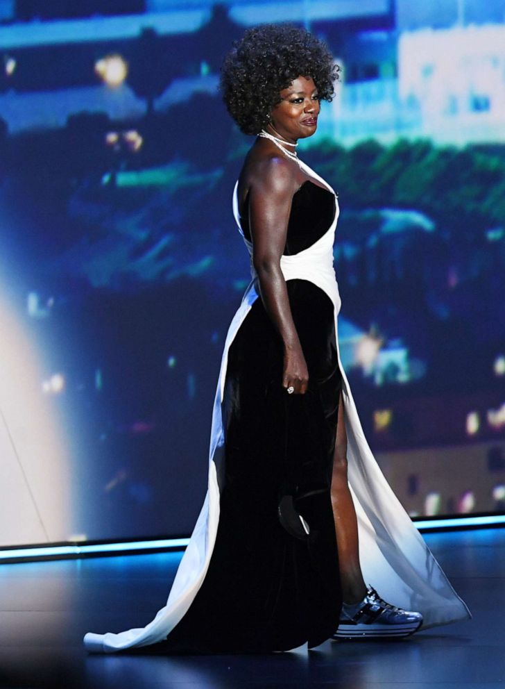 PHOTO: Viola Davis stands onstage during the 71st Emmy Awards at Microsoft Theater on Sept. 22, 2019, in Los Angeles.