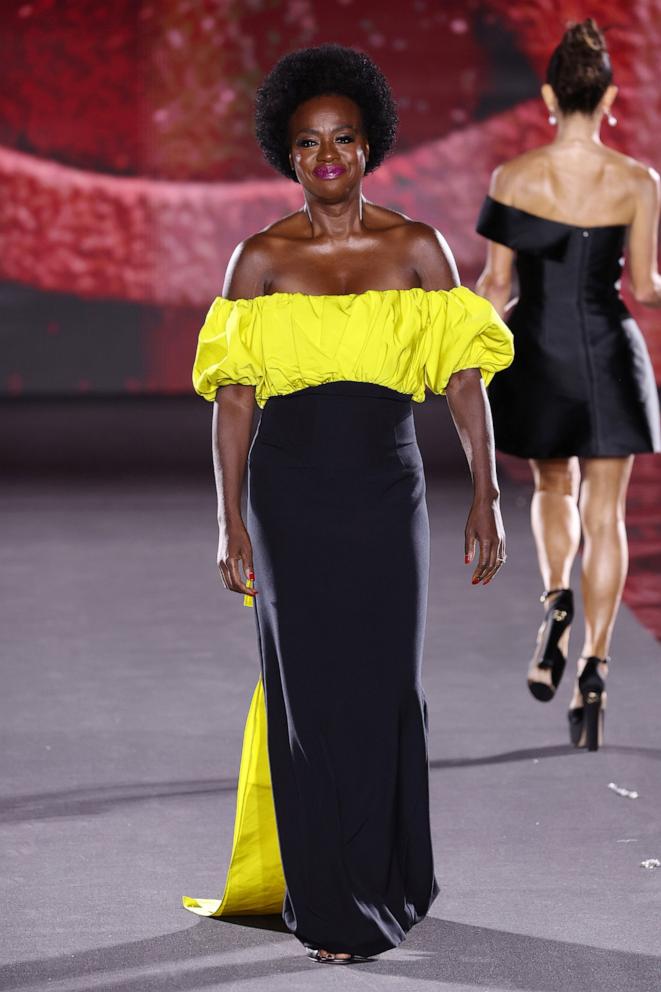 PHOTO: Viola Davis walks the runway during "Le Defile L'Oreal Paris "Walk Your Worth" Womenswear Spring-Summer 2025 show as part of Paris Fashion Week on Sept. 23, 2024, in Paris.