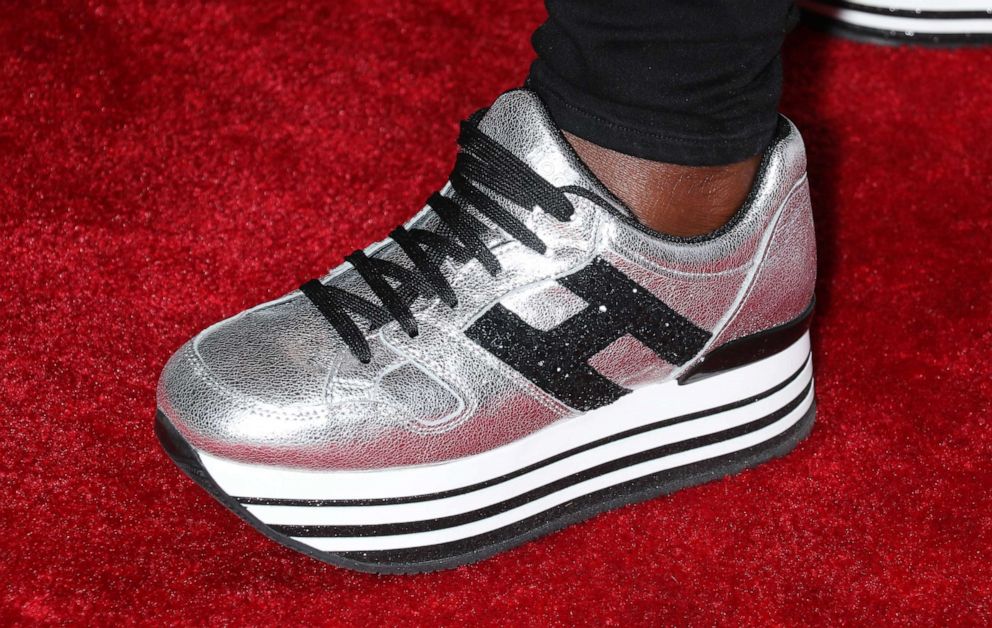 PHOTO: Actress Viola Davis's shoe is pictured at a film screening in New York, April 25, 2019.