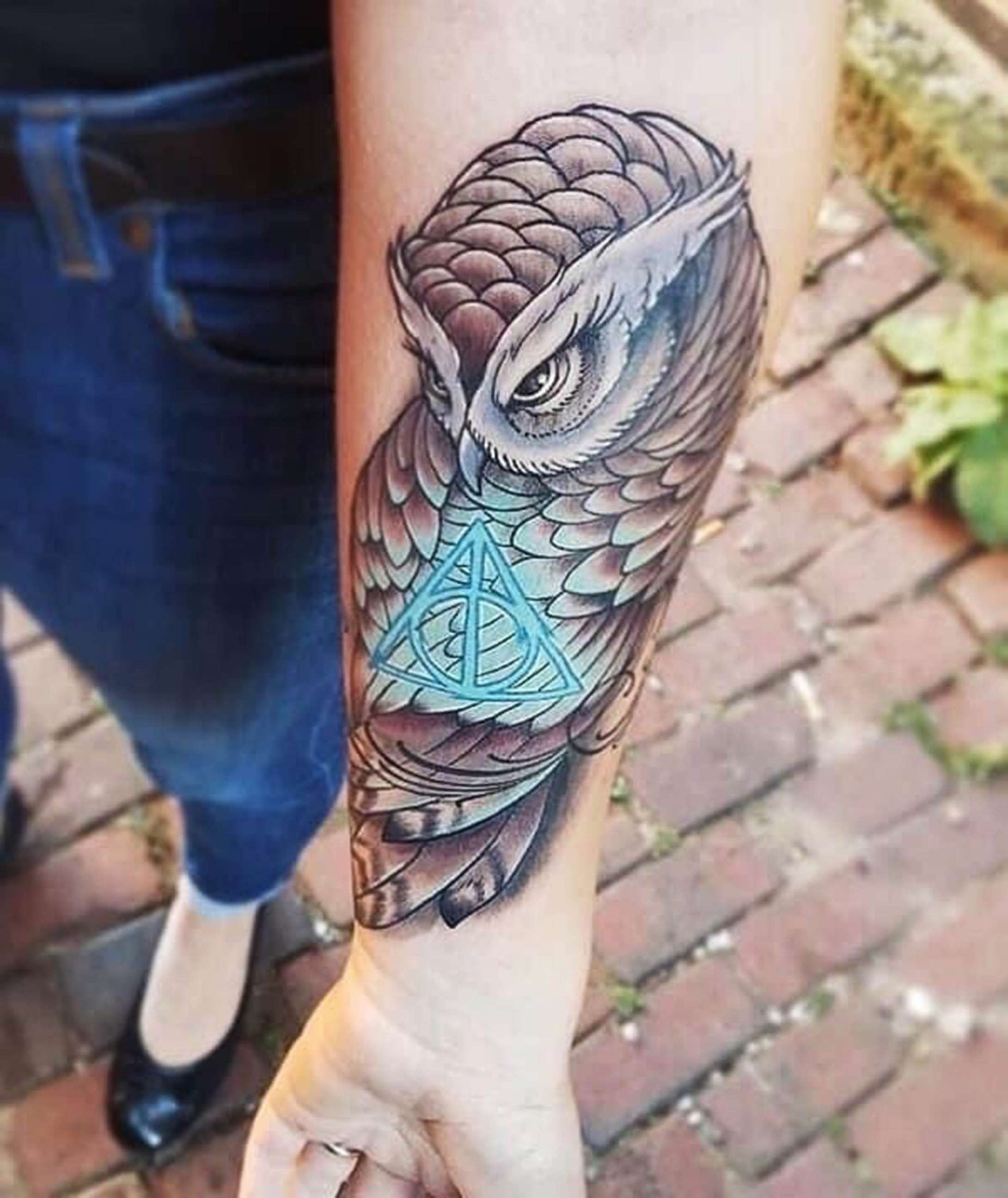 PHOTO: Jessica Leonard has dozens of tattoos including some Harry Potter-themed ink.
