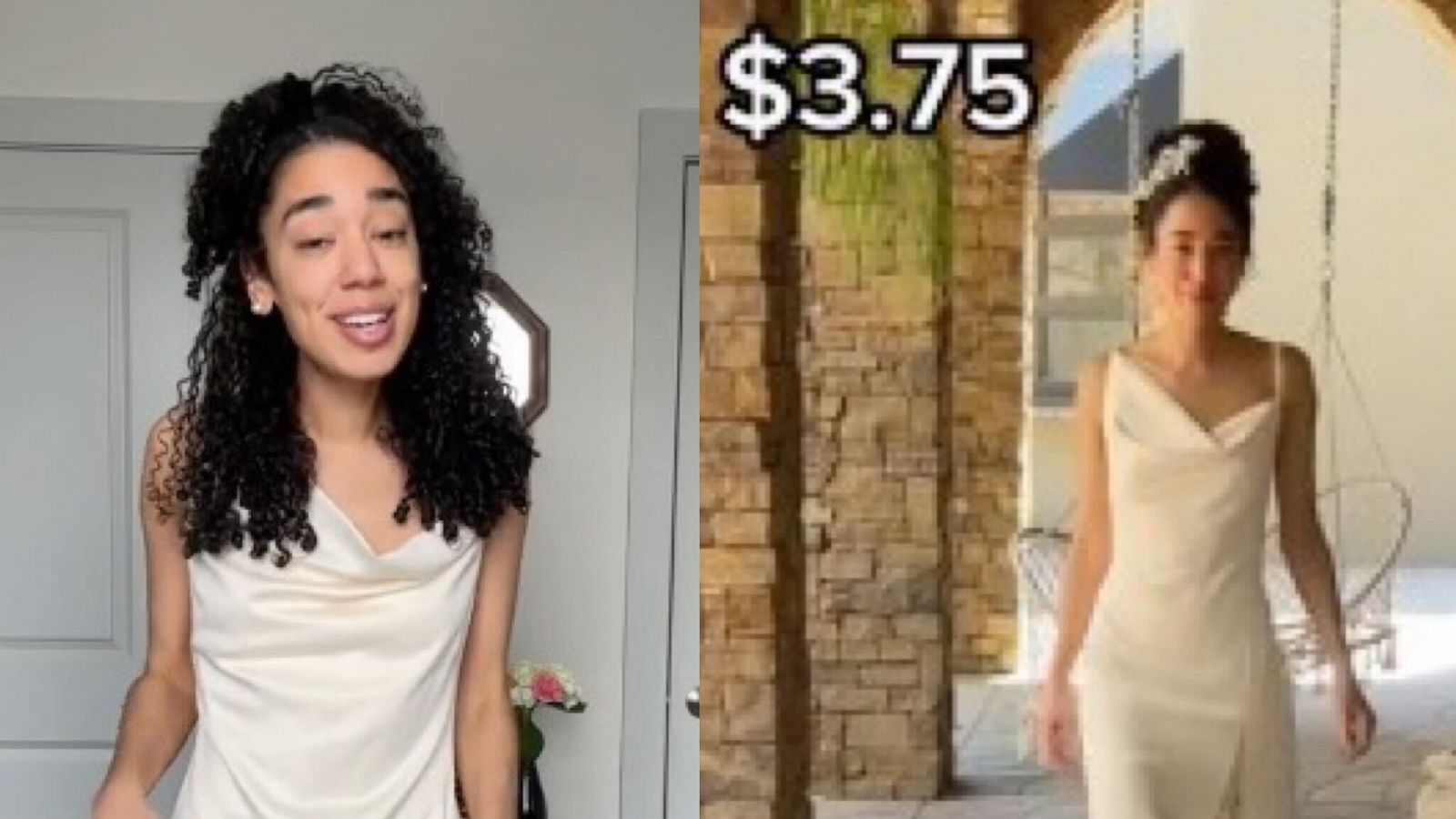 Bride wows TikTok with $3.75 thrift shop dress: 'It is perfection