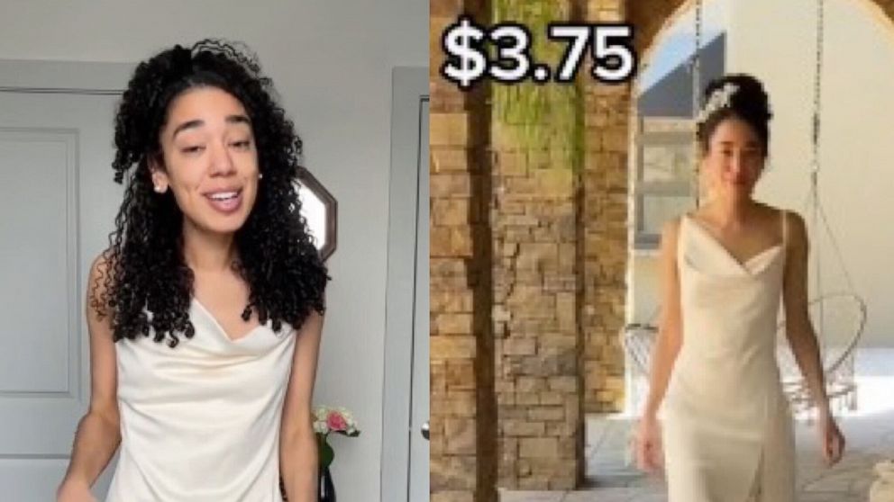 VIDEO: Bride goes viral with $3.75 wedding dress