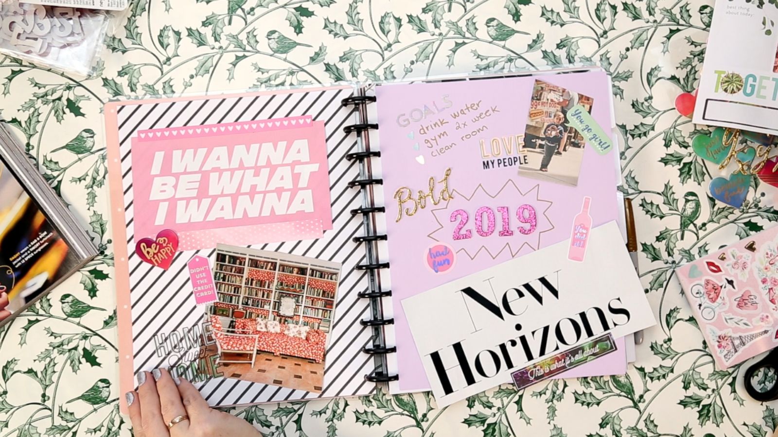 PHOTO: Make your own DIY vision board planner to help achieve your goals in 2019.