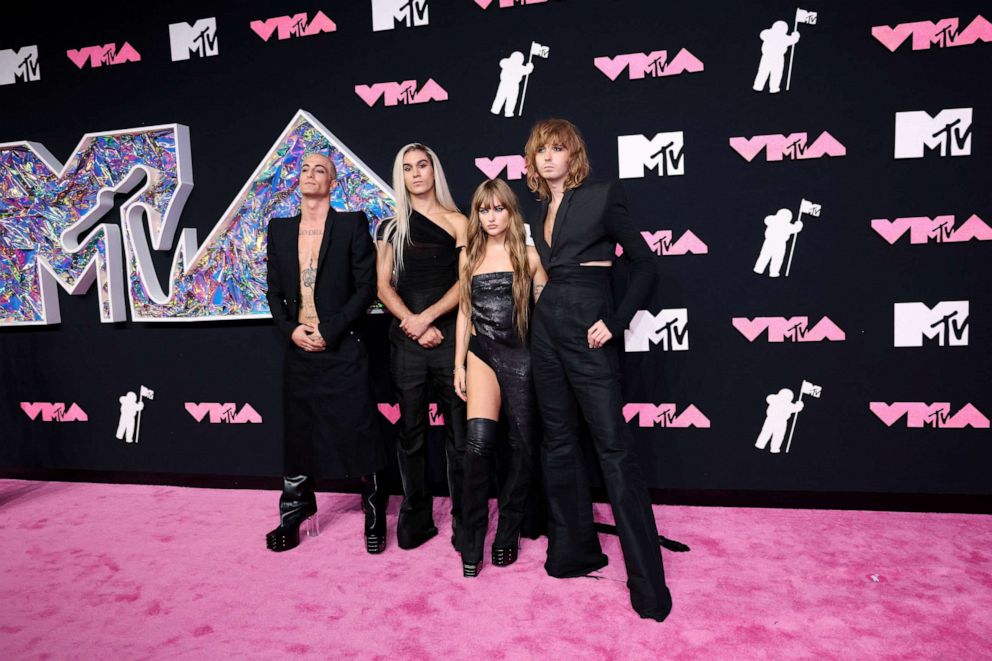 PHOTO: Maneskin attends the 2023 MTV Video Music Awards at the Prudential Center in Newark, N.J., Sept. 12, 2023.