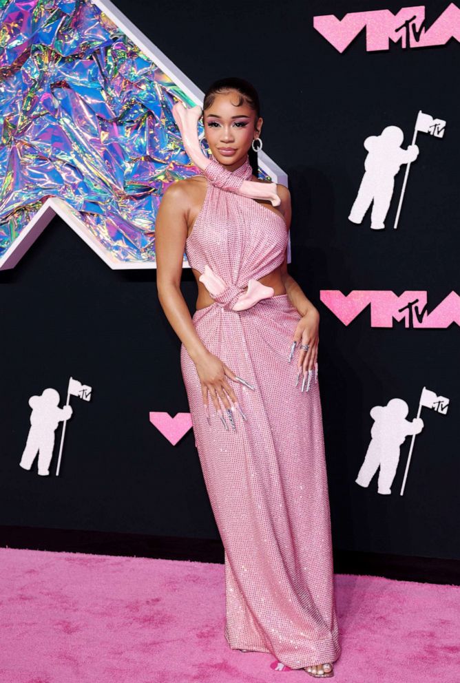 PHOTO: Saweetie attends the 2023 MTV Video Music Awards at the Prudential Center in Newark, N. J., Sept. 12, 2023.