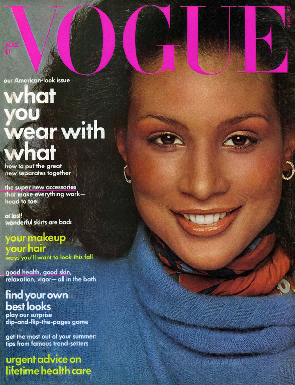 PHOTO: Vogue cover, August 1974.