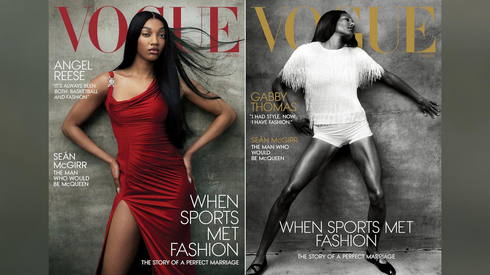 Angel Reese and Gabby Thomas cover Vogue's Winter issue - ABC News