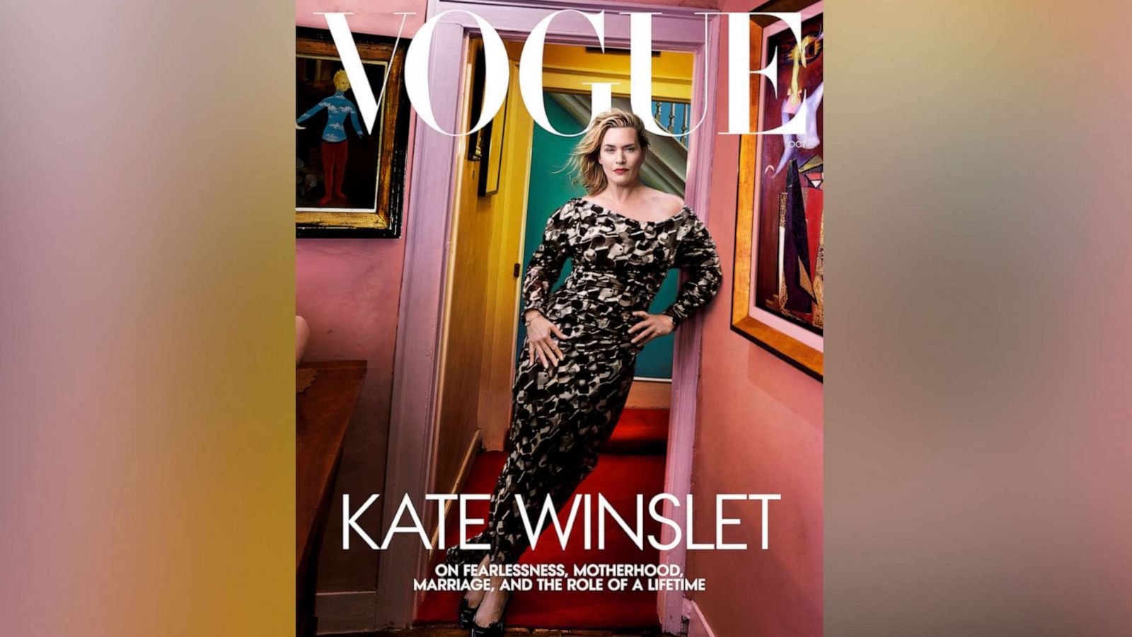 PHOTO: Kate Winslet is seen on the cover of Vogue's October 2023 issue.