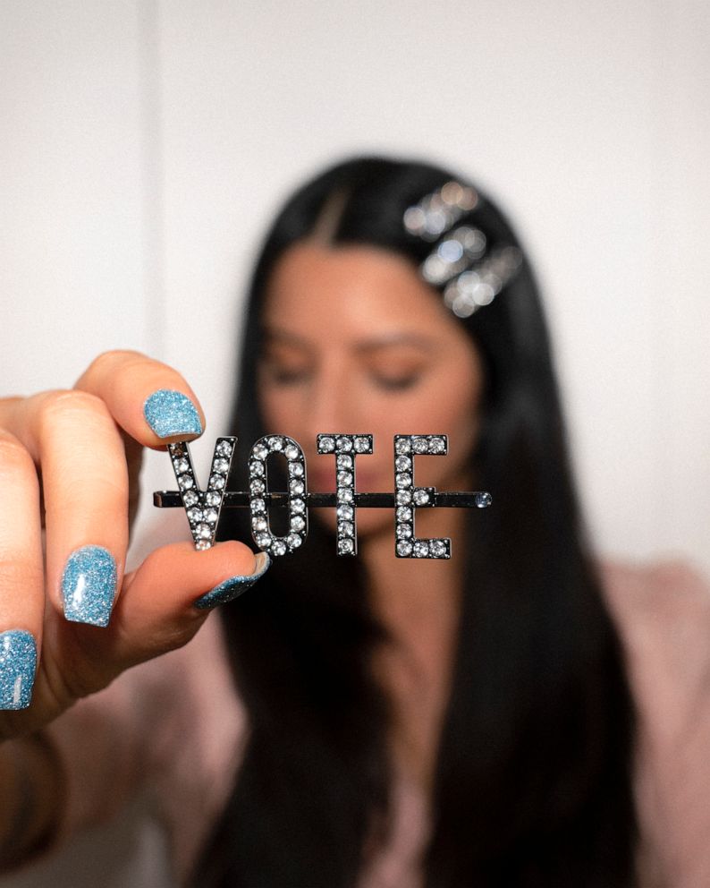 PHOTO: Kitsch x Justin Marjan x When We All Vote launch a "VOTE" hairpin to encourage an important message.