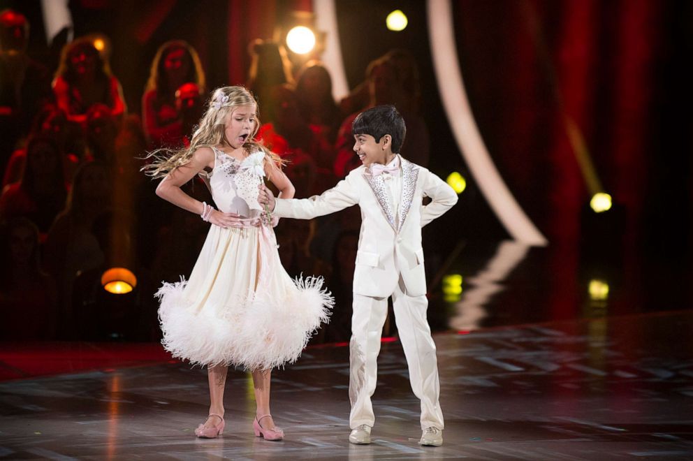 PHOTO: Akash Vukoti dances with Kamri Peterson, while filming an episode of "Dancing with the Stars: Juniors," that aired in Oct. 7, 2018.