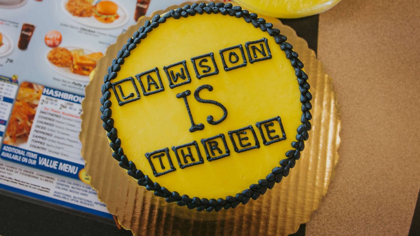 PHOTO: A young boy celebrated his third birthday at Waffle House in Buford, Georgia.