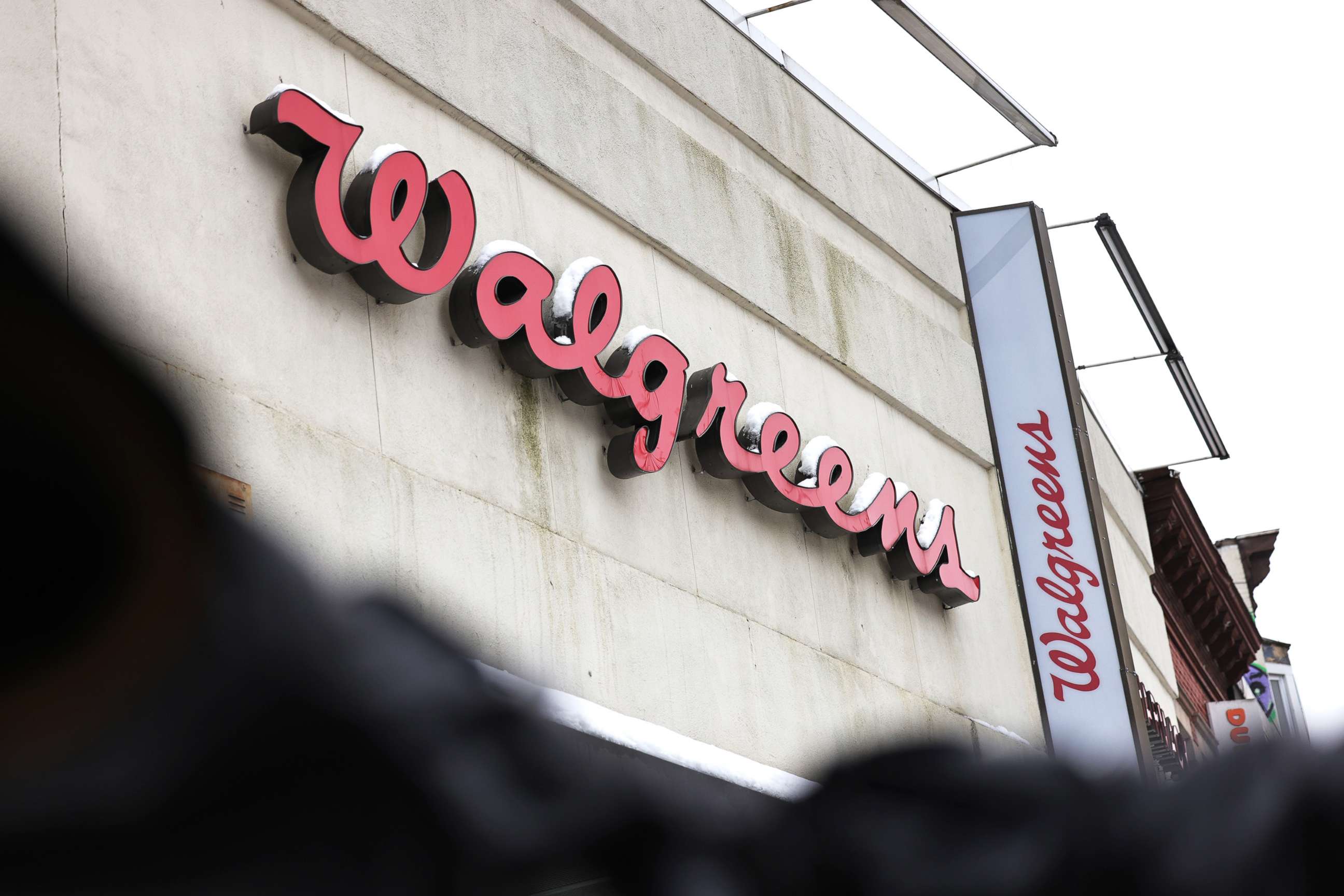 PHOTO: A Walgreens sign is seen in the Brooklyn borough of New York City, Feb. 9, 2021.