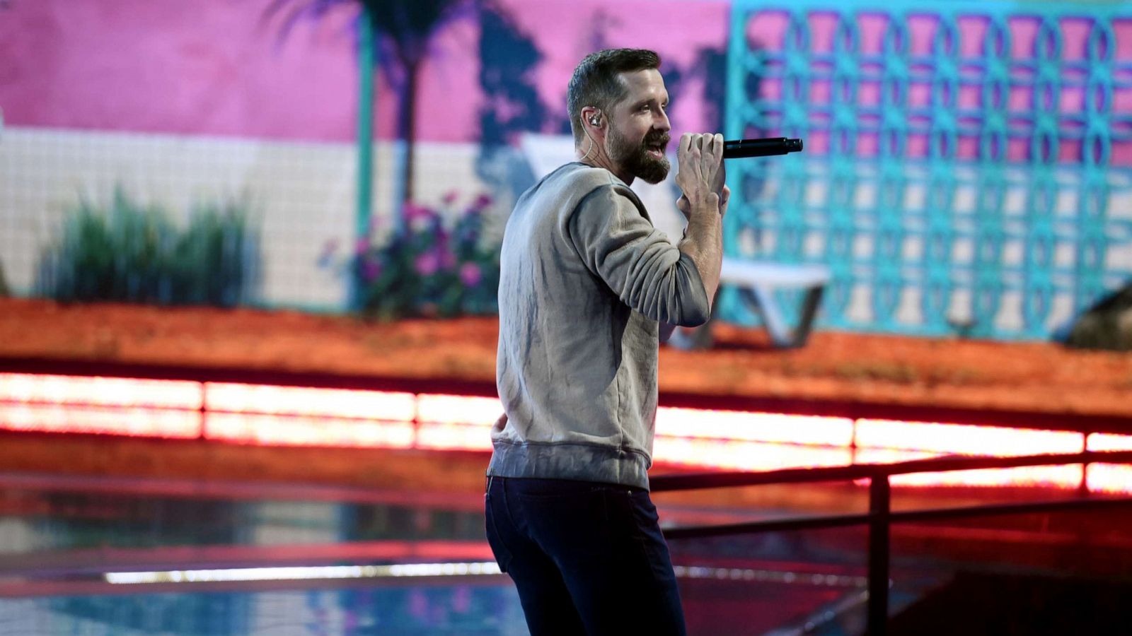 PHOTO: Walker Hayes performs at the 2021 American Music Awards at the Microsoft Theater in Los Angeles, Nov. 21, 2021.