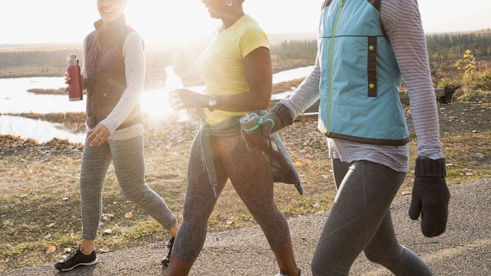 PHOTO: An undated stock photo of women walking for exercise.