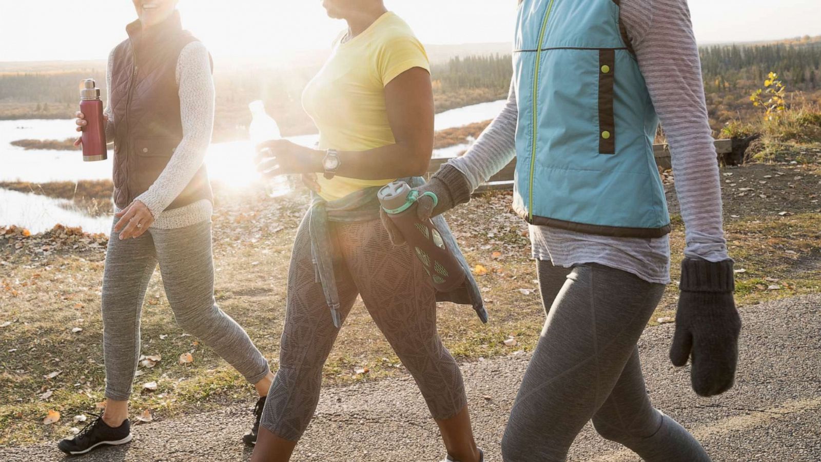 PHOTO: An undated stock photo of women walking for exercise.